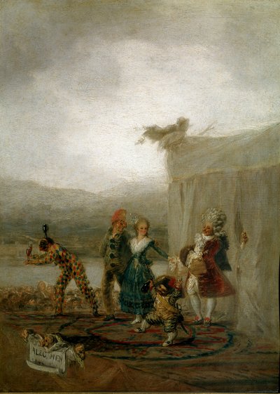 الممثلون الكوميديون المتنقلون الشخصيات (بما في ذلك قزم ومهرج (Arlecchino ، Harlequin) ، تلهم Commedia dell
