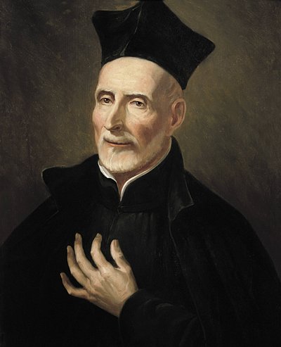 كالاسانز ، القديس يوسف (1556-1648). رجل متدين ومعلم إسباني. القديس يوسف كالاسانكيوس (زيت على قماش) بواسطة فرانسيسكو جوفر ذ كازانوفا