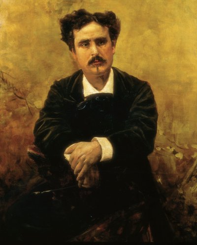 صورة لماريانو فورتوني (1838-1874) ، رسام إسباني ، لوحة لفرانسيسكو بيرالتا (1837-1897) من القرن التاسع عشر. بواسطة فرانسيسكو بيرالتا ديل كامبو