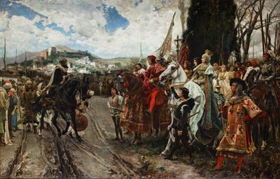 استسلام غرناطة عام 1492 ، 1882 بواسطة Francisco Pradilla y Ortiz