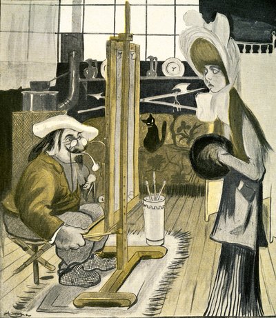 امرأة إنجليزية شابة تشكل لفنان فرنسي ، 1903 بواسطة فرانسيسكو سانشا إي لينغو