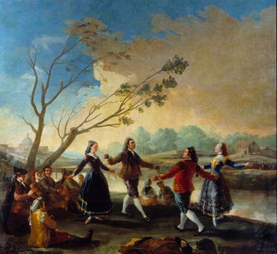 الكرة على حافة مانزاناريس. لوحة لفرانسيسكو دي جويا (1746-1828) بواسطة فرانسيسكو دي جويا