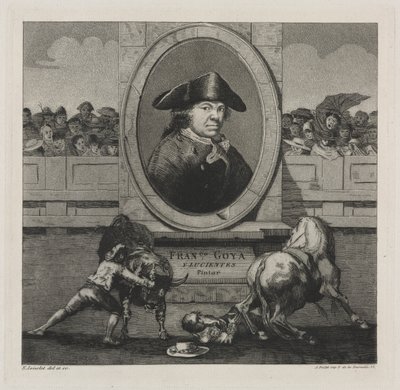 مصارعة الثيران: Frontispiece بواسطة فرانسيسكو دي جويا