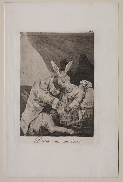Caprichos: ما الذي سيموت ، ج. 1798. بواسطة فرانسيسكو دي جويا