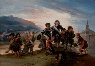 أطفال يلعبون جنود أطفال يلعبون جنود ، 1786. بواسطة فرانسيسكو دي جويا