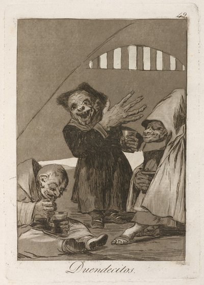 الجنيات. Hobgoblins. من لوس كابريتشوس ، 1797-1798 بواسطة فرانسيسكو دي جويا