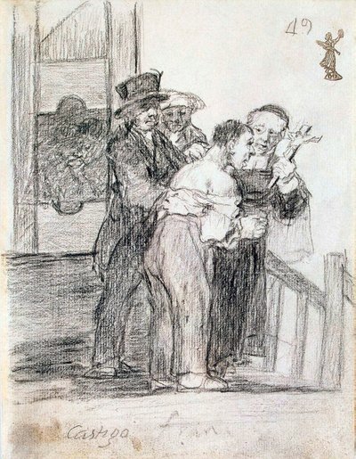 العقوبة الفرنسية ، بين 1824 و 1828. بواسطة فرانسيسكو دي جويا
