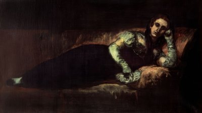 كونتيسة باينا - 1819 - 92 × 160 بواسطة فرانسيسكو دي جويا