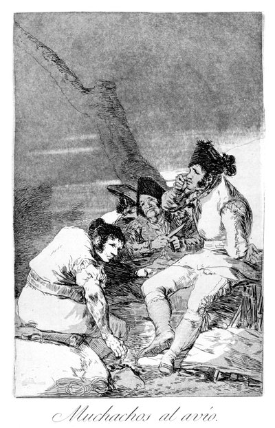 الفتيان جاهزون ، 1799 بواسطة فرانسيسكو دي جويا