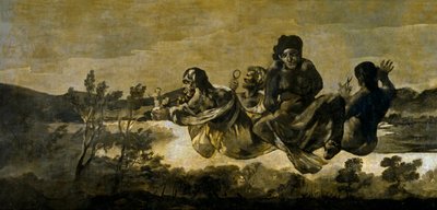 "Les moires" (les Fates) أتروبوس (الأقدار) لوحة لفرانسيسكو غويا (1746-1828) 1820-1823 مقاس 123x266 سم متحف ديل برادو ، مدريد بواسطة فرانسيسكو دي جويا
