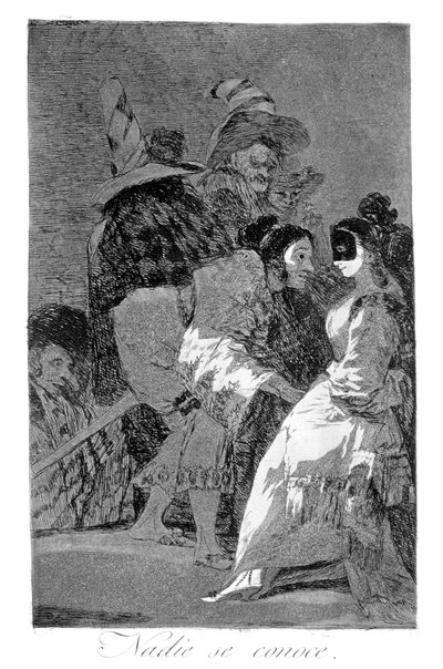 لا أحد يعرف نفسه ، 1799 بواسطة فرانسيسكو دي جويا
