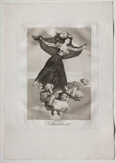 أوشنتا كابريتشوس: Volaverunt ، 1793-1798. بواسطة فرانسيسكو دي جويا