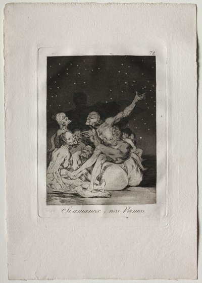 أوشنتا كابريتشوس: عندما ينهار اليوم سنغادر ، 1793-1798. بواسطة فرانسيسكو دي جويا