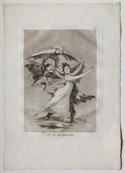 أوشنتا كابريتشوس: لن تهرب ، 1793-1798. بواسطة فرانسيسكو دي جويا