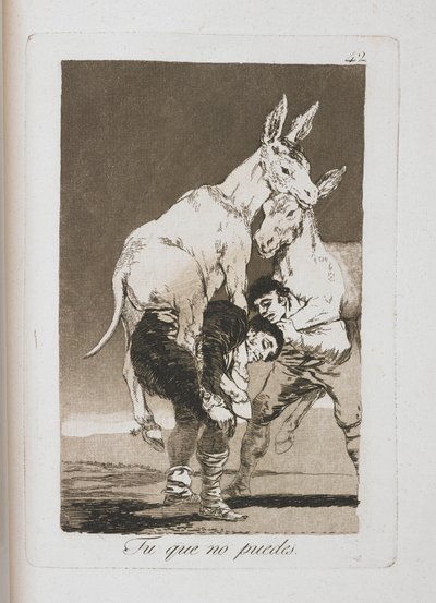 لوحة من لوس كابريتشوس ، 1797-1798 بواسطة فرانسيسكو دي جويا