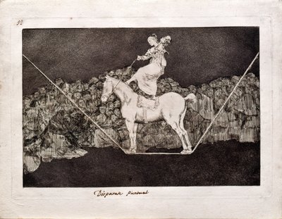 حماقة دقيقة من سلسلة Los Disparates Follies ، 1815-1819 بواسطة فرانسيسكو دي جويا