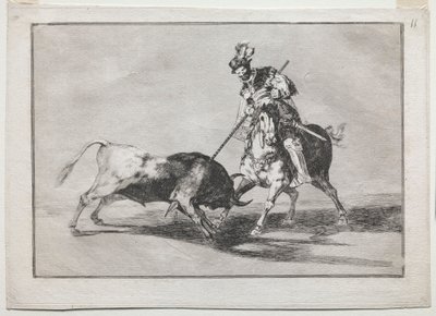 The Campidor Spearing آخر ثور ، 1815-1816. بواسطة فرانسيسكو دي جويا