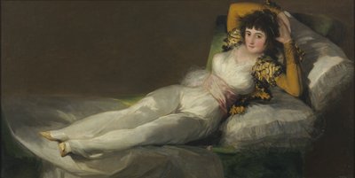ماجا الملبس ، ج. 1800 بواسطة فرانسيسكو دي جويا