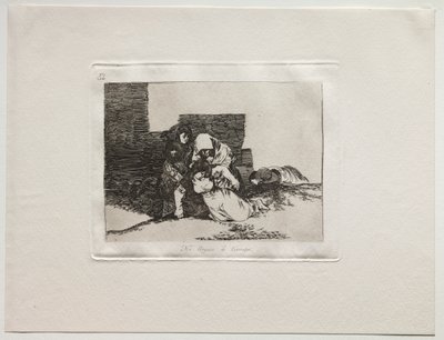 أهوال الحرب: لا تصل في الوقت المناسب بواسطة Francisco de Goya