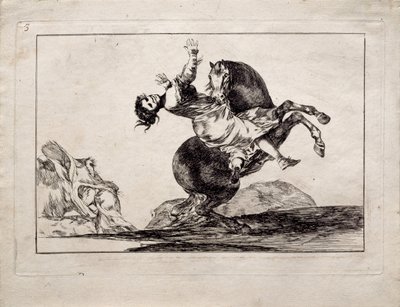 خاطف الخيل من مسلسل Los Disparates Follies ، 1815-1819 بواسطة فرانسيسكو دي جويا