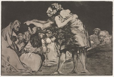 الأمثال: حماقة الزوجية ، 1864. بواسطة فرانسيسكو دي جويا