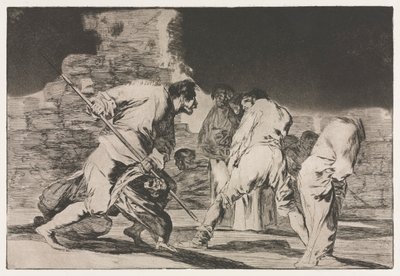 الأمثال: حماقة الغضب ، 1864. بواسطة فرانسيسكو دي جويا