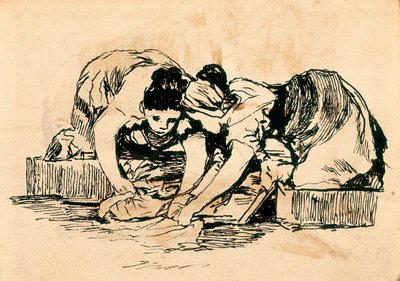 الغسالات ، أواخر القرن الثامن عشر وأوائل القرن التاسع عشر (رسم) بواسطة فرانسيسكو دي جويا