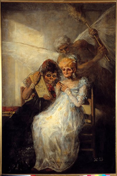 الوقت أو الرسم القديم بواسطة فرانسيسكو دي جويا (1746-1828) 1808 صن. 1،81 × 1،25 م ليل ، متحف الفنون الجميلة - تايم أو العجوز. لوحة لفرانسيسكو دي جويا (1746-1828) بواسطة فرانسيسكو دي جويا