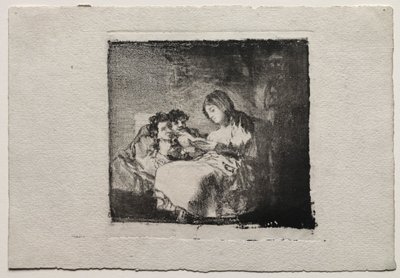 قراءة المرأة لطفلين ، 1824-1825. بواسطة فرانسيسكو دي جويا