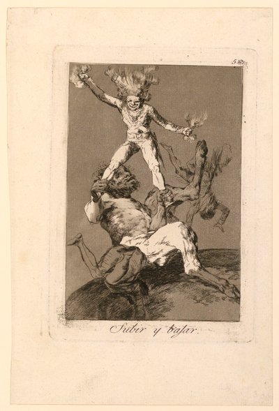 اعلى واسفل بواسطة Francisco de Goya y Lucientes