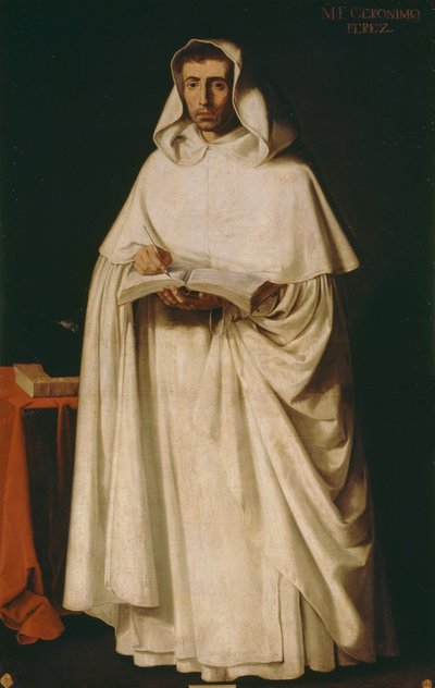 الراهب جيرونيمو بيريز، بقلم فرانسيسكو دي زورباران (1598-1664) بواسطة فرانسيسكو دي زورباران