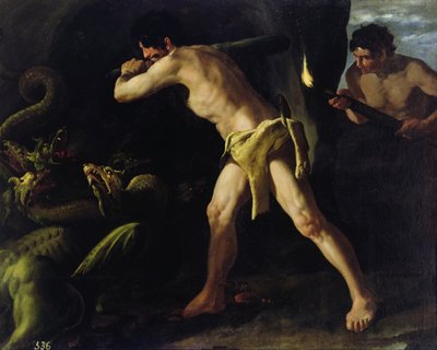 هرقل القتال مع Lernaean Hydra ، c.1634 بواسطة فرانسيسكو دي زورباران
