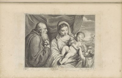 مريم مع المسيح الطفل والشاب يوحنا المعمدان بواسطة Franciscus van der Steen
