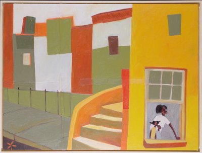 براونستون بلوز، 2000 (وسائط مختلطة على قماش) بواسطة 