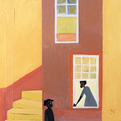 حديث النافذة، 2001 (وسائط مختلطة على قماش) بواسطة 