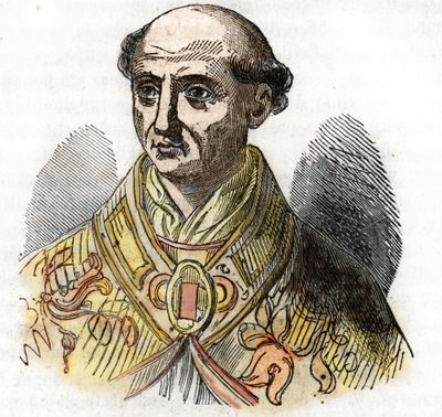 صورة للبابا سانت كاليكست الثاني (Gui of Burgundy ، باللغة الإيطالية Guido dei Conti di Borgogna ، كاليستو الثاني بواسطة فرانكو ميسترالي