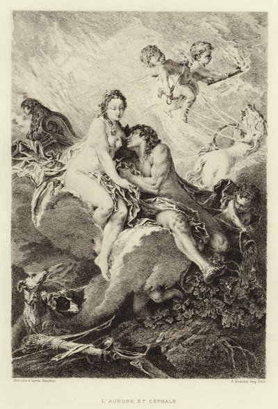 L'Aurore et Cephale (نقش) بواسطة فرانسوا (بعد) باوتشر