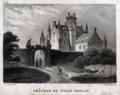 قلعة Craighall. (نقش ، حوالي 1830) بواسطة فرانسوا الكسندر (بعد) بيرنو