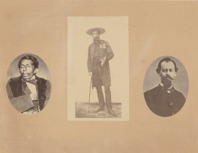 [الجنرال توماس ميخيا ، الإمبراطور ماكسيميليان ، الجنرال ميرامون] ، 1867. بواسطة فرانسوا أوبيرت