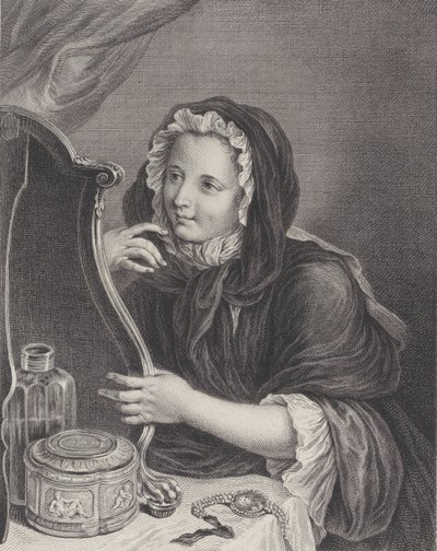 The Coquettish Widow1724. بواسطة فرانسوا برنار ليبيسي