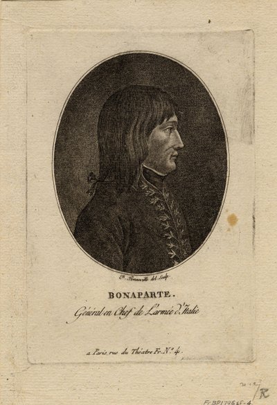 نابليون كقائد للجيش الإيطالي ، ج. 1798 بواسطة فرانسوا بونفيل