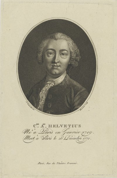 صورة كلود أدريان هيلفيتيوس 1715-1771 ، ج. 1800. بواسطة فرانسوا بونفيل