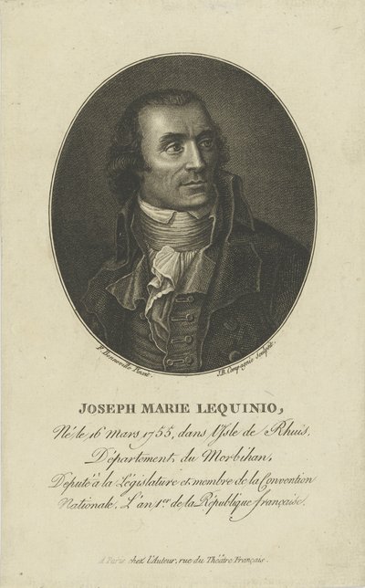 صورة ماري جوزيف Lequinio 1755-1814 ، 1795-1799. بواسطة فرانسوا بونفيل