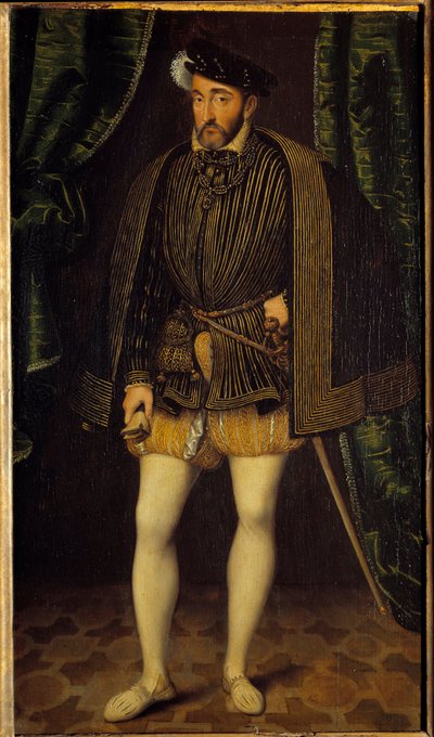 صورة لهنري الثاني (1519 - 1559) ملك فرنسا. رسم ورشة فرانسوا كلويه (1515-1572) بواسطة فرانسوا كلويت