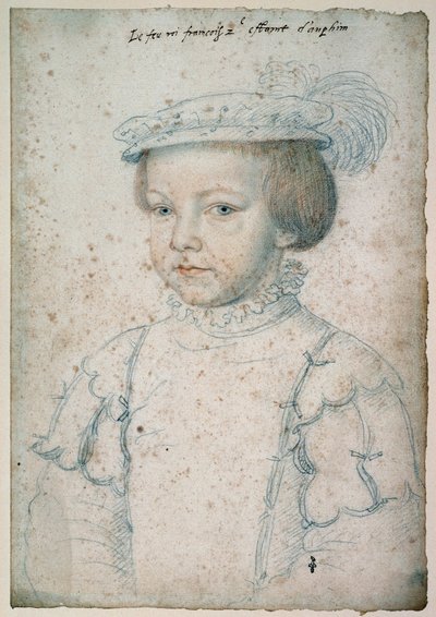 صورة لملك فرنسا فرانسوا الثاني (1544-1560). رسم فرانسوا كلويه (1515-1572) بواسطة فرانسوا كلويت