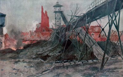 مناجم ليفين: Calonne Pit ، Artois ، فرنسا ، الحرب العالمية الأولى ، 1915. بواسطة فرانسوا فلامنج