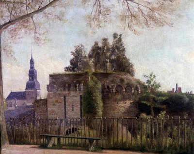 "الخنادق الكبيرة" لبوابة سانت مالو في دينان - بقلم ف. جومبو ، أواخر القرن التاسع عشر بواسطة فرانسوا جومبو