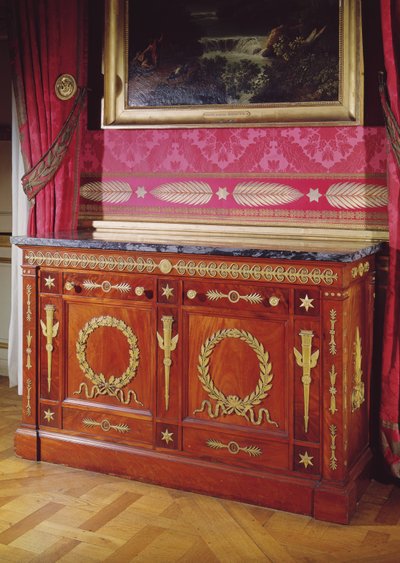 أول كومود ستايل إمباير ، 1804-15 (أكاسيا ، رخام برونزي غير مطلي بالذهب) بواسطة Francois Honore Georges Jacob-Desmalter