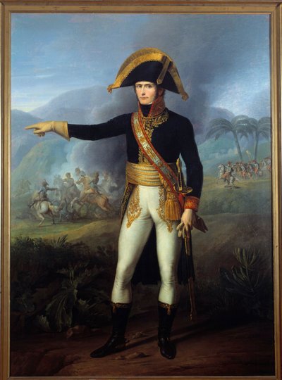 صورة في أسفل الجنرال تشارلز لوكلير (1772-1802) لوحة لفرانسوا جوزيف كينسون (1771-1839) مالميزون القرن التاسع عشر ، متحف القصر بواسطة فرانسوا جوزيفي كينسون