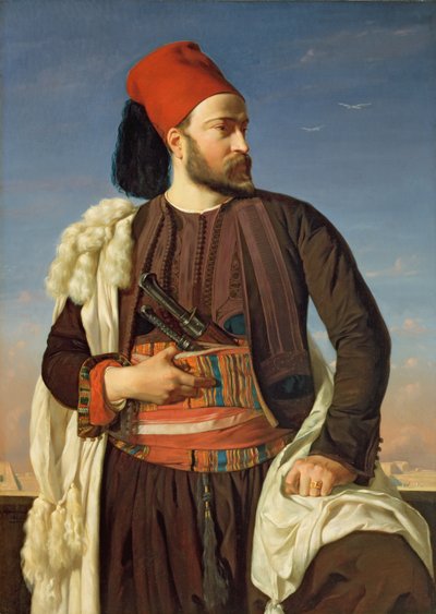 صورة لـ Leconte de Floris في زي الجيش المصري ، 1840 بواسطة فرانسوا ليون Benouville